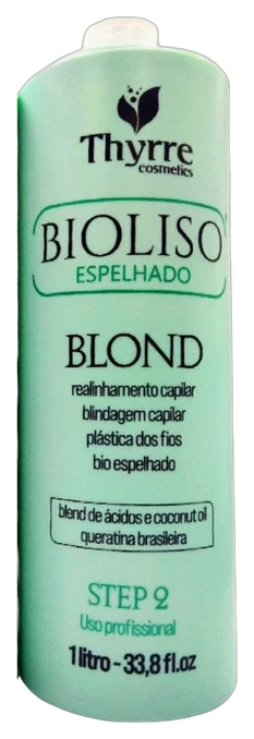 Lissage Bioliso Espelhado Blond Thyrre Cosmetics, étape 2, cheveux blonds, 1 L