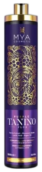 Lissage au tanin Purple Tanino Plus MYA Cosmetic, murumuru, acide lactique et argan, 1000 ml