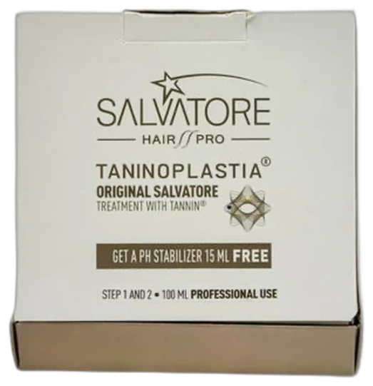 Kit lissage au tanin Taninoplastia Original Salvatore, étapes 1 et 2, 2 x 100 ml